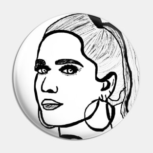 Bad at Love - a pop sketch of Halsey Pin