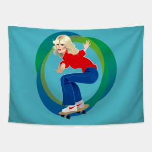 Skateboard Jill Tapestry