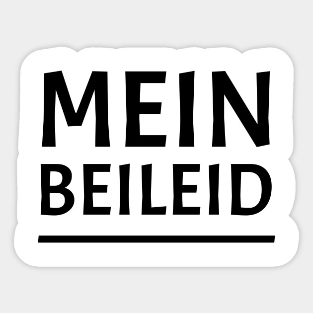 Mein Beileid Beileid 2020 04 22