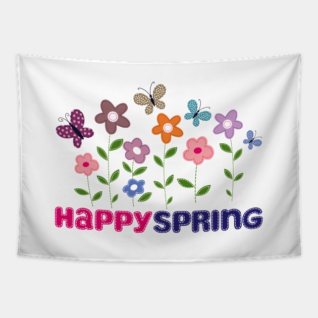 Happy Spring Tapestry by Senthilkumar Velusamy