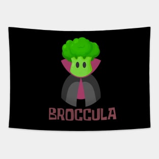 Count Broccula Funny Broccoli Tapestry