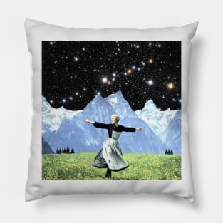 Sound Of Space - Surreal/Collage Art Pillow