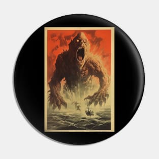 Vintage Monster Movie Poster Pin