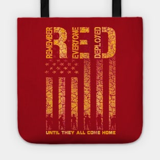 Red until they come home Tote