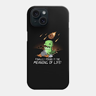 Funny Dinosaur Meaning of Life Archaeologist Phone Case