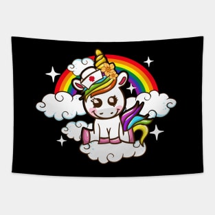 Unicorn Nurse Nurses EMT Tapestry