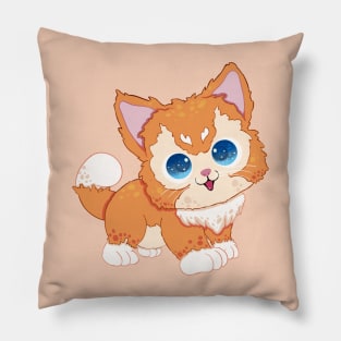 The little orange cat for Men Women Kids Boys Girls love orange cat Pillow