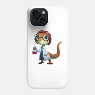 Cute Velociraptor Clever Girl Illustration Phone Case