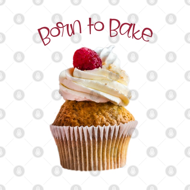 Born to Bake Raspberry Cupcake by ArtMorfic