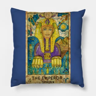 The Emperor. Major Arcana Tarot Card. Pillow