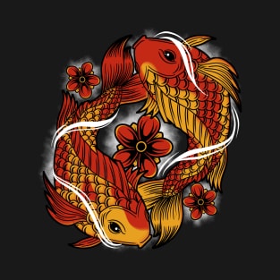 Koi fish yin yang T-Shirt