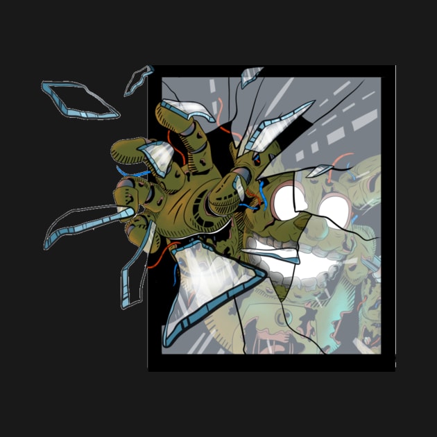 Breaking Through The Glass - Springtrap by VALMEZA602