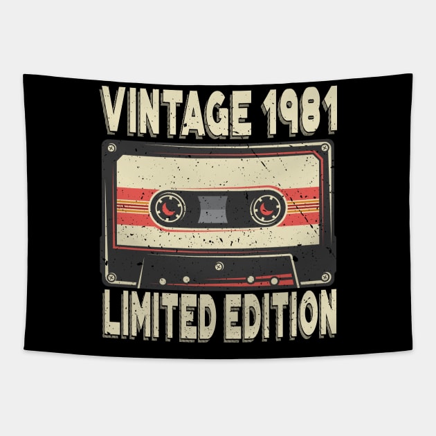 Vintage 1981 Limited Edition 40th Birthday Tapestry by aneisha