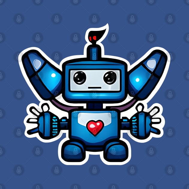 Robo Looking For A Heart & Love by Art by Nabes