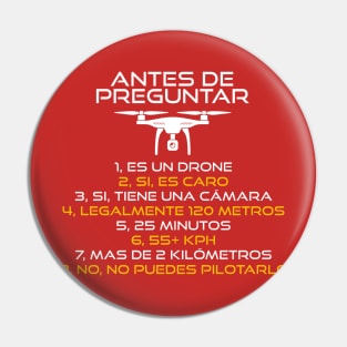 Drone Pregunta Español Pin