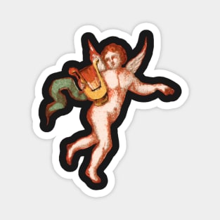 Vintage Flying Cherub Magnet