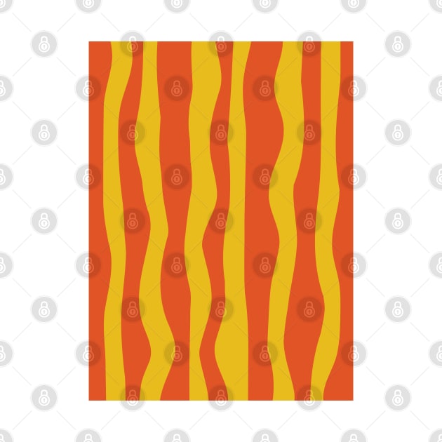 Vertical Lines - Yellow Orange by Colorable