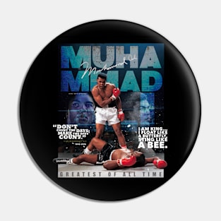 Muhammad Ali Fanart t-shirt Pin