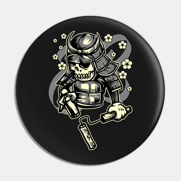 samurai graffiti Pin by Luckyart11