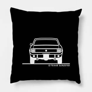 1964 1965 1966 Ford Mustang  Back White Pillow