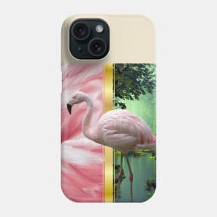 Flamingo And Feathers Phone Case