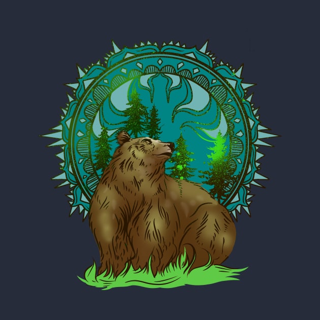 Bear Mandala by Manfish Inc.