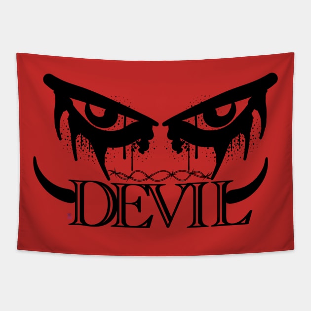 Devil eyes Tapestry by Viper Unconvetional Concept