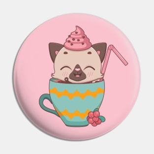 Delicious Catpuccino design Pin