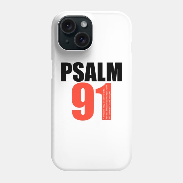 Psalm 91: God protection Bible verses Phone Case by PlusAdore