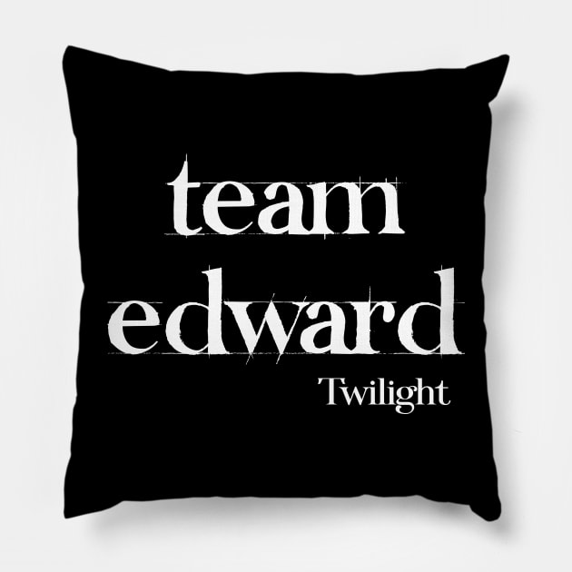 Team Edward Twilight Pillow by Stephensb Dominikn
