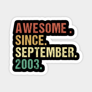 Awesome Since September 2003 20Th 20 Magnet