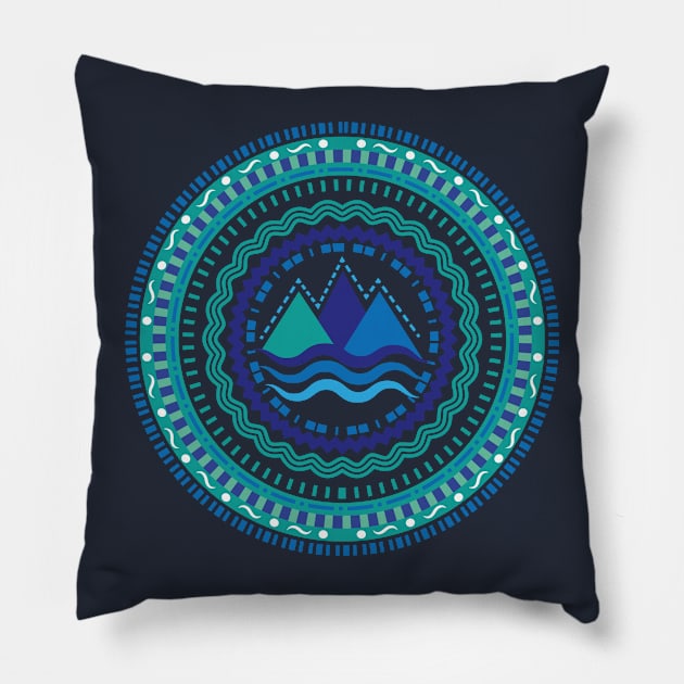 Mountains Pillow by creationoverload