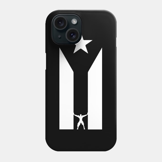 Puerto Rico Black Flag Shirt Resiste Boricua T shirt Phone Case by WildZeal