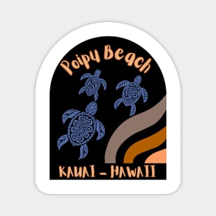 Poipu Beach Kauai Hawaii Magnet