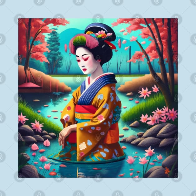 Ukiyo-e Kimono matsuri Japan by Japanese Fever