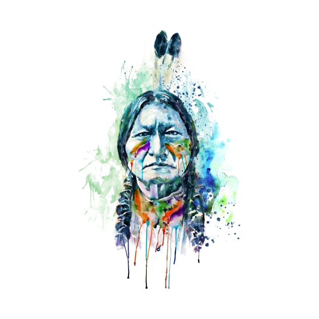 Sitting Bull New Portrait by Marian Voicu