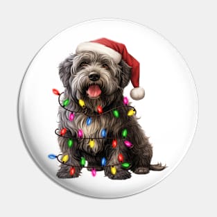 Christmas Bouvier des Flandres Pin