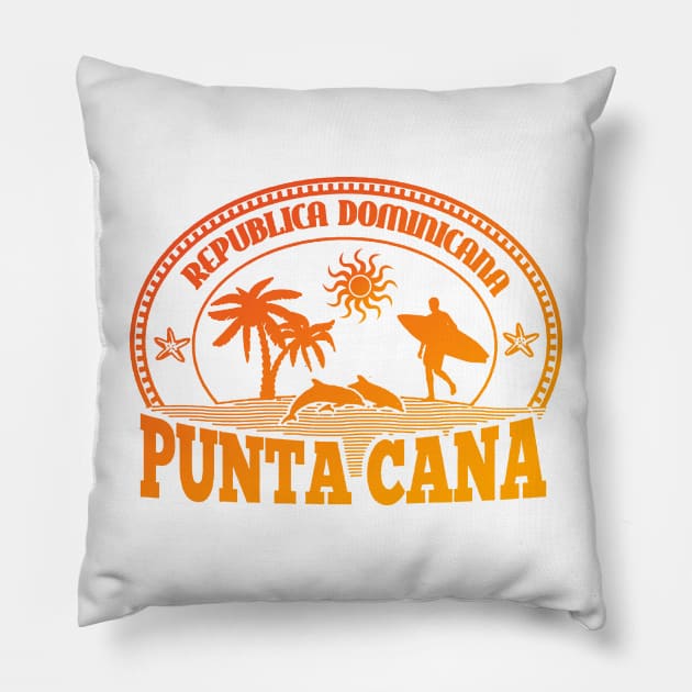 Punta Cana Dominican Republic Pillow by icdeadpixels