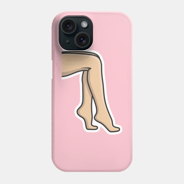 Human Feet Sticker vector illustration. People fashion icon concept. Human foot for medical health care sticker vector design with shadow. Phone Case by AlviStudio