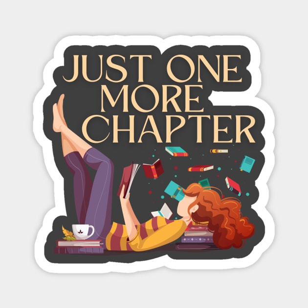 Just One More Chapter Magnet by The Sirens Podcast Store