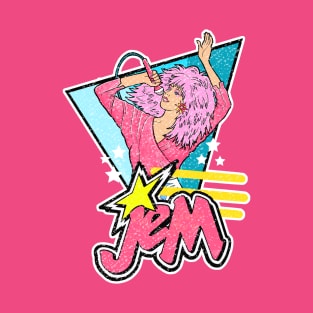 Jem 80s with logo weathered look T-Shirt