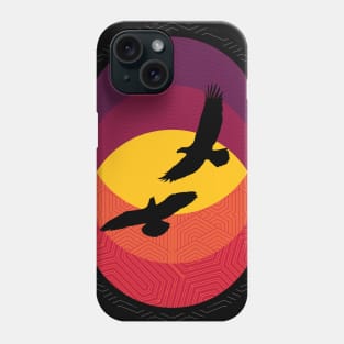 Summer dance, birds in sunset, bird t-shirts, sun lovers Phone Case