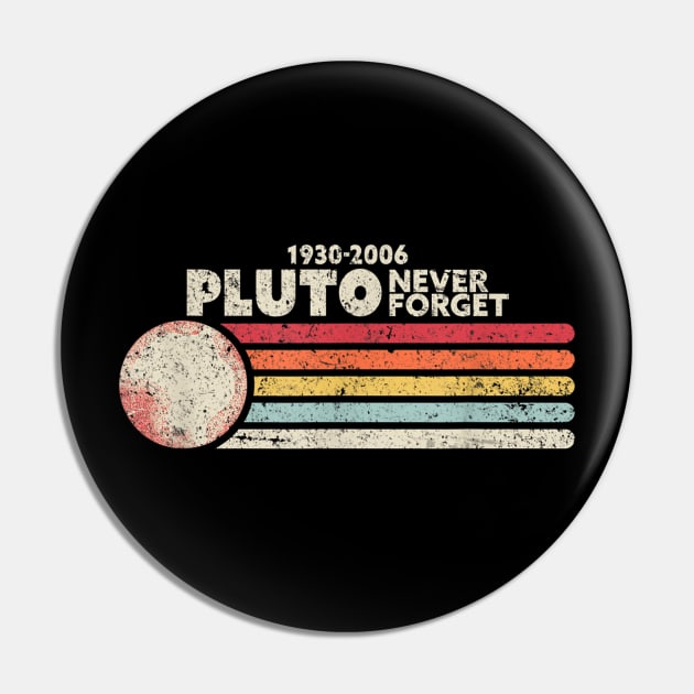 Never Forget Pluto Shirt Retro Style Science Pin by juliawaltershaxw205