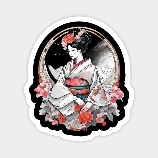 Geisha Girl Magnet by animegirlnft