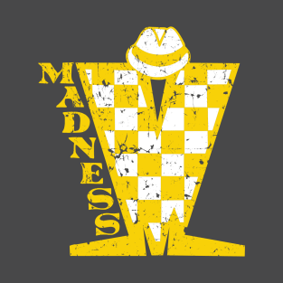 Madness Vintage Checkerboard Gold & White T-Shirt