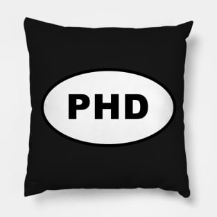 PHD (Doctorate) Oval Pillow