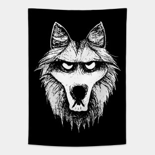 Not Quite Angry Wolf Tapestry
