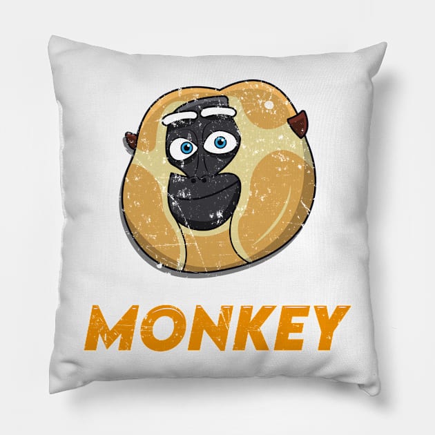 Monkey - Kung Fu Panda Pillow by necronder