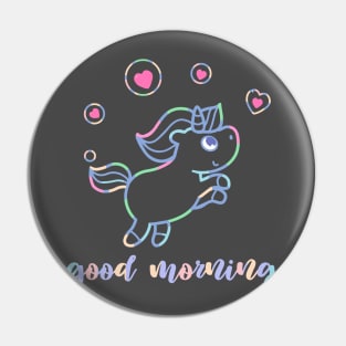 morning unicorn Pin