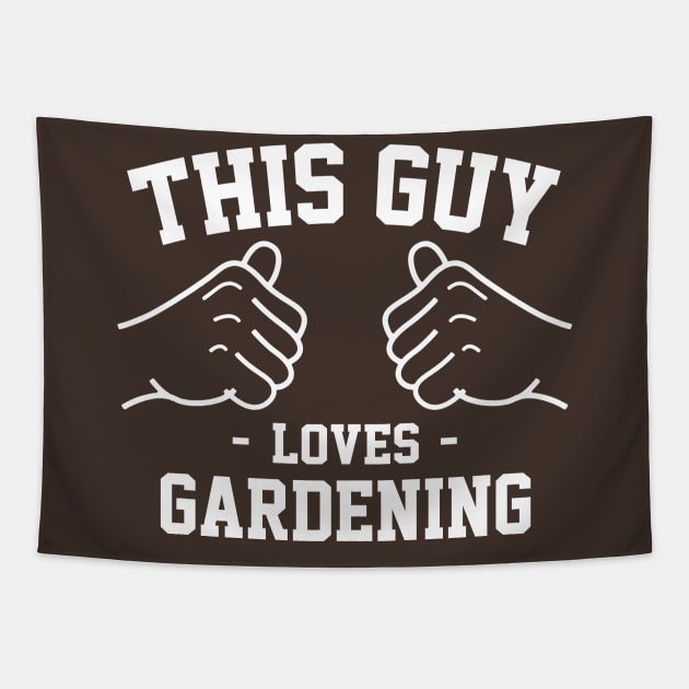 This guy loves gardening Tapestry by Lazarino